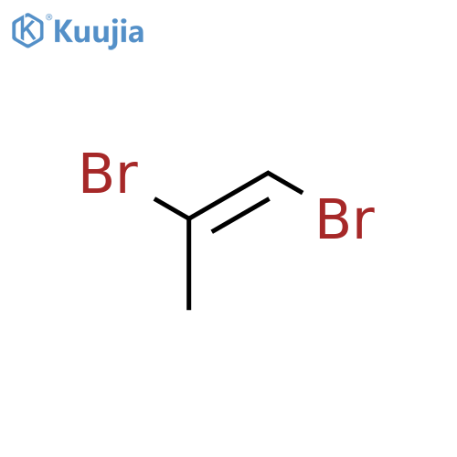 1-Propene, 1,2-dibromo-, (1E)- structure