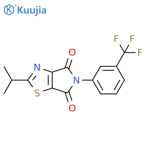 4H-Pyrrolo[3,4-d]thiazole-4,6(5H)-dione, 2-(1-methylethyl)-5-[3-(trifluoromethyl)phenyl]- structure