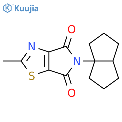 4H-Pyrrolo[3,4-d]thiazole-4,6(5H)-dione, 5-(hexahydro-3a(1H)-pentalenyl)-2-methyl- structure