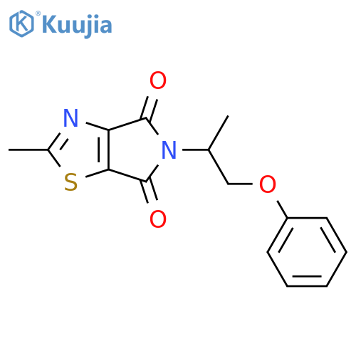 4H-Pyrrolo[3,4-d]thiazole-4,6(5H)-dione, 2-methyl-5-(1-methyl-2-phenoxyethyl)- structure