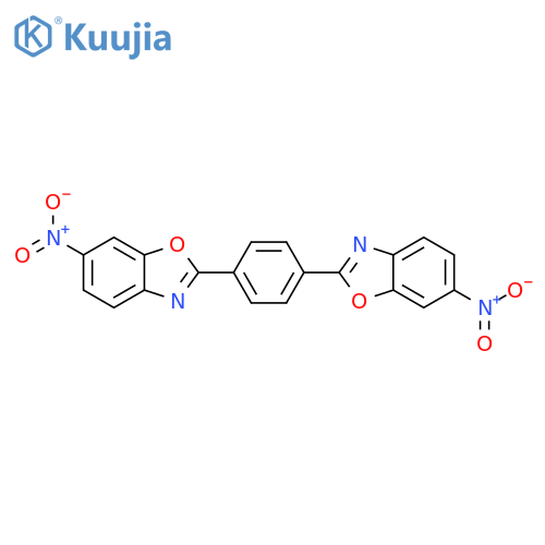 2,2'-(1,4-Phenylene)bis(6-nitro-1,3-benzoxazole) structure