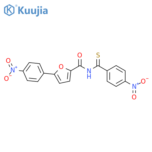 2-Furancarboxamide, 5-(4-nitrophenyl)-N-[(4-nitrophenyl)thioxomethyl]- structure