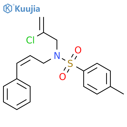 Benzenesulfonamide, N-(2-chloro-2-propenyl)-4-methyl-N-(3-phenyl-2-propenyl)-, (Z)- (9CI) structure