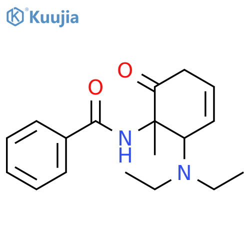 Benzamide, N-[2-(diethylamino)-1-methyl-6-oxo-3-cyclohexen-1-yl]- structure