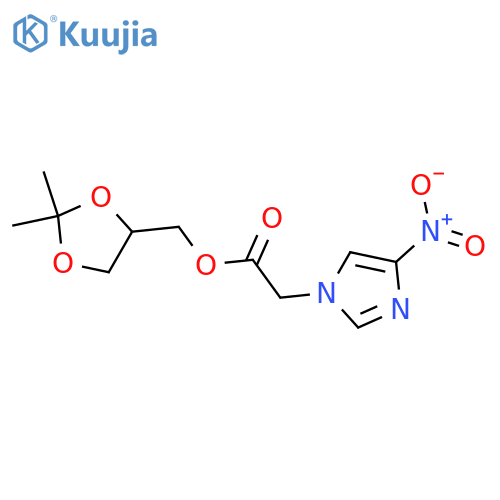 1H-Imidazole-1-acetic acid, 4-nitro-, (2,2-dimethyl-1,3-dioxolan-4-yl)methyl ester structure