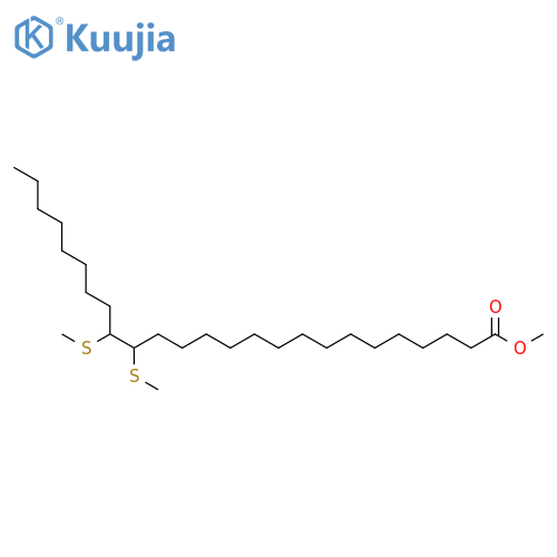 Pentacosanoic acid, 16,17-bis(methylthio)-, methyl ester structure