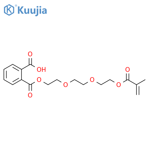 1,2-Benzenedicarboxylic acid, 1-[2-[2-[2-[(2-methyl-1-oxo-2-propen-1-yl)oxy]ethoxy]ethoxy]ethyl] ester structure