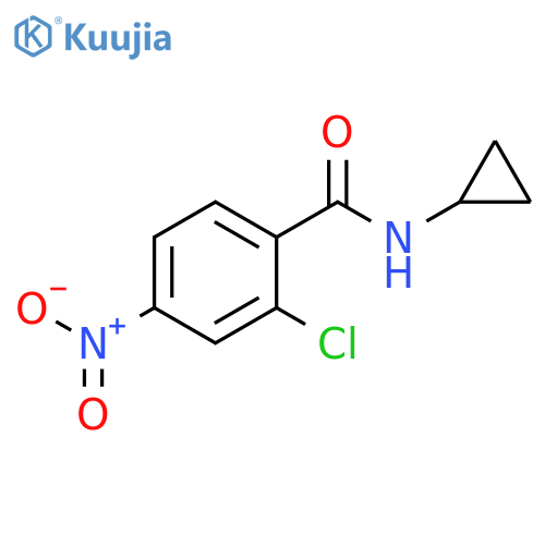 Benzamide, 2-chloro-N-cyclopropyl-4-nitro- structure