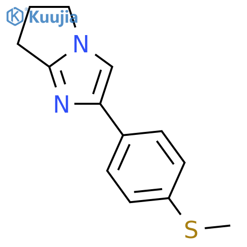 5H-Pyrrolo[1,2-a]imidazole, 6,7-dihydro-2-[4-(methylthio)phenyl]- structure