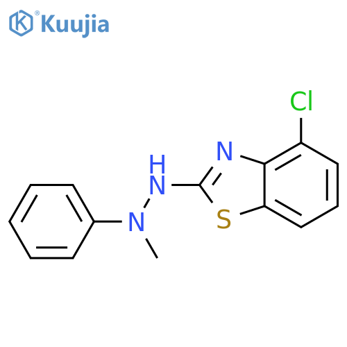 2(3H)-Benzothiazolone, 4-chloro-, methylphenylhydrazone structure