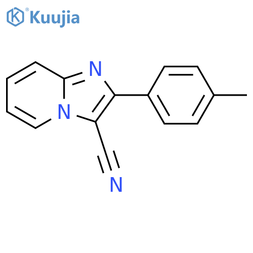 Imidazo[1,2-a]pyridine-3-carbonitrile, 2-(4-methylphenyl)- structure