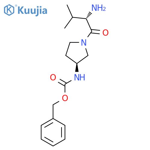 [(S)-1-((S)-2-Amino-3-methyl-butyryl)-pyrrolidin-3-yl]-carbamic acid benzyl ester structure