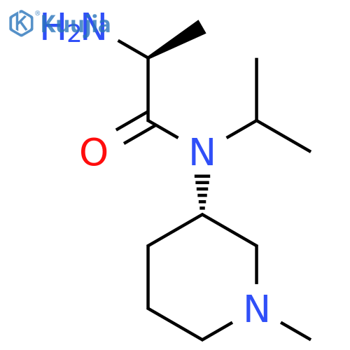(S)-2-Amino-N-isopropyl-N-((S)-1-methyl-piperidin-3-yl)-propionamide structure