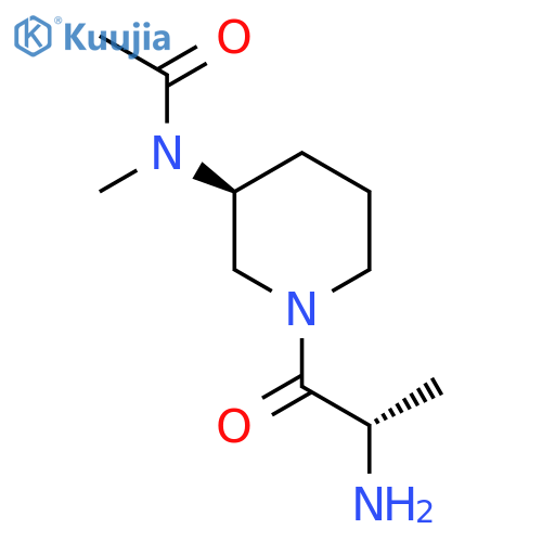 N-[(S)-1-((S)-2-Amino-propionyl)-piperidin-3-yl]-N-methyl-acetamide structure
