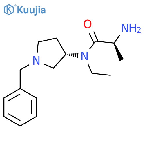 (S)-2-Amino-N-((S)-1-benzyl-pyrrolidin-3-yl)-N-ethyl-propionamide structure