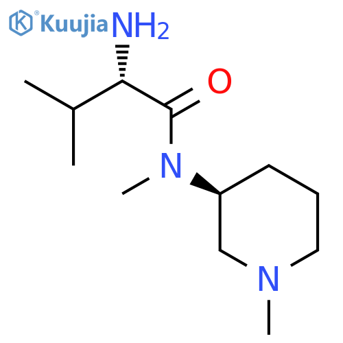 (S)-2-Amino-3,N-dimethyl-N-((S)-1-methyl-piperidin-3-yl)-butyramide structure