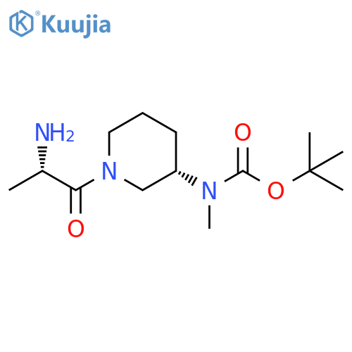 [(S)-1-((S)-2-AMino-propionyl)-piperidin-3-yl]-Methyl-carbaMic acid tert-butyl ester structure