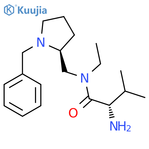(S)-2-Amino-N-((S)-1-benzyl-pyrrolidin-2-ylmethyl)-N-ethyl-3-methyl-butyramide structure