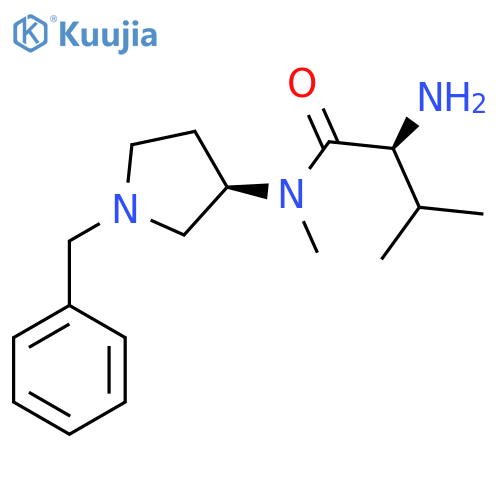 (S)-2-Amino-N-((R)-1-benzyl-pyrrolidin-3-yl)-3,N-dimethyl-butyramide structure