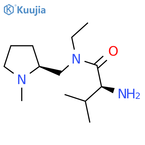 (S)-2-Amino-N-ethyl-3-methyl-N-((S)-1-methyl-pyrrolidin-2-ylmethyl)-butyramide structure