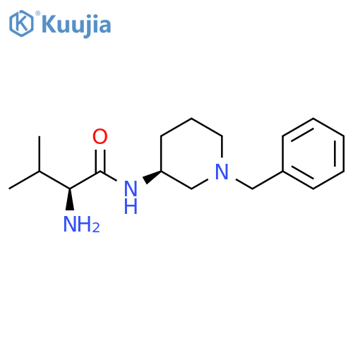 (S)-2-amino-n-((s)-1-benzyl-piperidin-3-yl)-3-methyl-butyramide structure