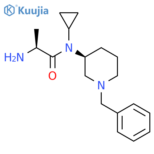 (S)-2-Amino-N-((S)-1-benzyl-piperidin-3-yl)-N-cyclopropyl-propionamide structure