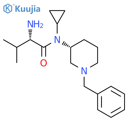 (S)-2-Amino-N-((R)-1-benzyl-piperidin-3-yl)-N-cyclopropyl-3-methyl-butyramide structure
