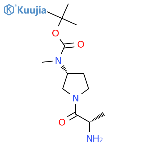 [(R)-1-((S)-2-Amino-propionyl)-pyrrolidin-3-yl]-methyl-carbamic acid tert-butyl ester structure