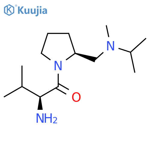 (S)-2-Amino-1-{(S)-2-[(isopropyl-methyl-amino)-methyl]-pyrrolidin-1-yl}-3-methyl-butan-1-one structure