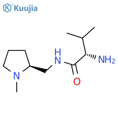 (S)-2-Amino-3-methyl-N-((S)-1-methyl-pyrrolidin-2-ylmethyl)-butyramide structure