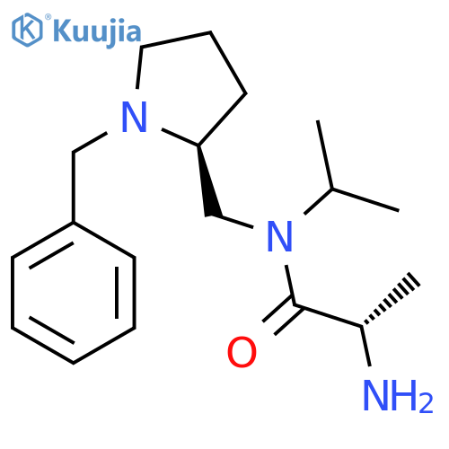 (S)-2-Amino-N-((S)-1-benzyl-pyrrolidin-2-ylmethyl)-N-isopropyl-propionamide structure