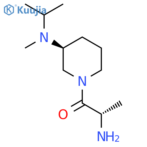 (S)-2-Amino-1-[(S)-3-(isopropyl-methyl-amino)-piperidin-1-yl]-propan-1-one structure