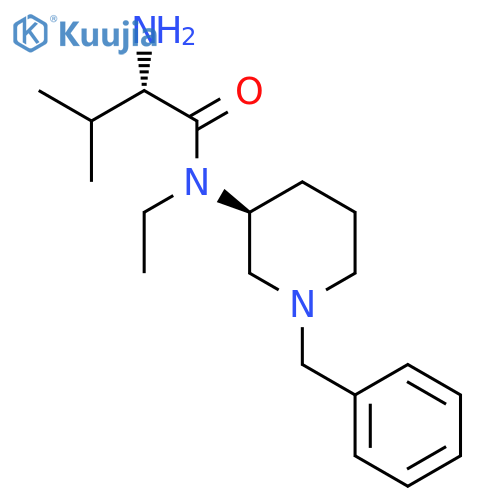 (S)-2-Amino-N-((S)-1-benzyl-piperidin-3-yl)-N-ethyl-3-methyl-butyramide structure