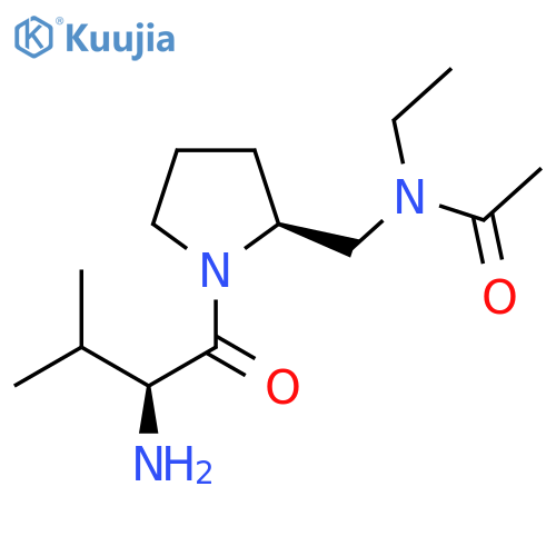 N-[(S)-1-((S)-2-Amino-3-methyl-butyryl)-pyrrolidin-2-ylmethyl]-N-ethyl-acetamide structure