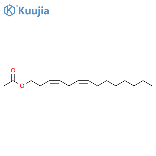 3,6-Tetradecadien-1-ol, acetate, (Z,Z)- structure
