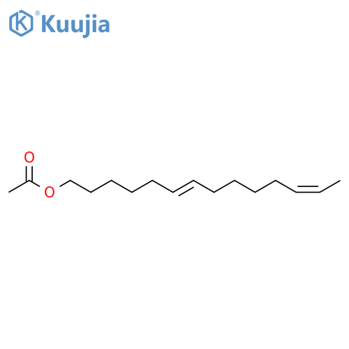 6,12-Tetradecadien-1-ol, acetate, (E,Z)- structure