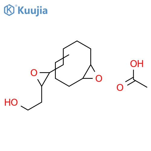 Oxiraneethanol, 3-[4-(3-butyloxiranyl)butyl]-, acetate structure