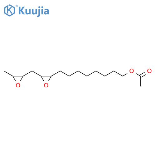 Oxiraneoctanol, 3-[(3-methyloxiranyl)methyl]-, acetate structure