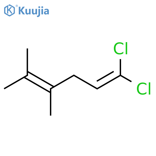 1,4-Hexadiene, 1,1-dichloro-4,5-dimethyl- structure