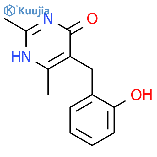 4(3H)-Pyrimidinone,5-[(2-hydroxyphenyl)methyl]-2,6-dimethyl- structure