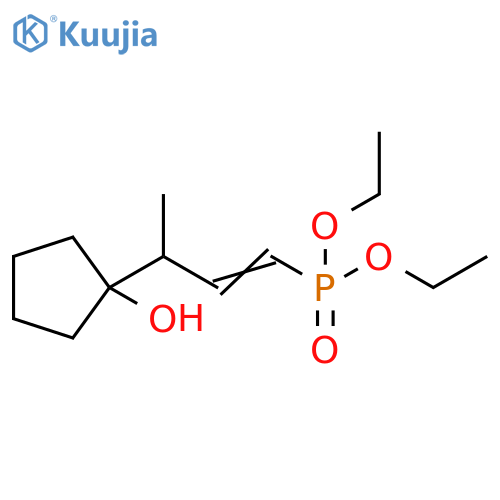 Phosphonic acid, [3-(1-hydroxycyclopentyl)-1-butenyl]-, diethyl ester structure
