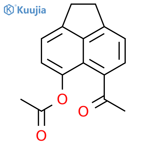 Ethanone, 1-[6-(acetyloxy)-1,2-dihydro-5-acenaphthylenyl]- structure