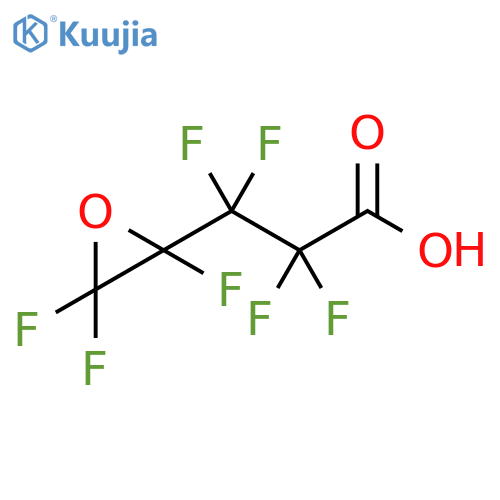 Oxiranepropanoic acid, heptafluoro- structure