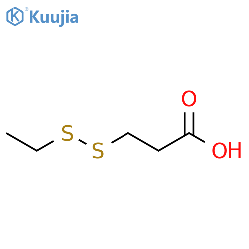 Propanoic acid, 3-(ethyldithio)- structure