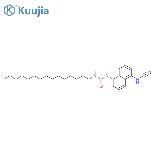 Urea, N-[5-(cyanoamino)-1-naphthalenyl]-N'-sec-hexadecyl- structure