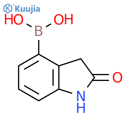 (2-Oxo-1,3-dihydroindol-4-yl)boronic acid structure