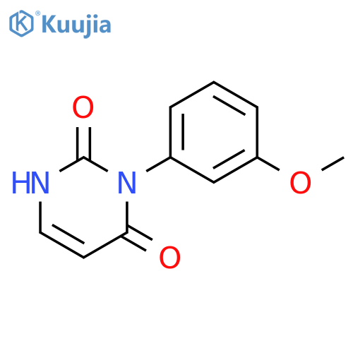 3-(3-methoxyphenyl)pyrimidine-2,4(1H,3H)-dione structure