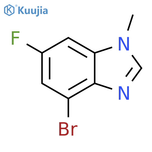 4-bromo-6-fluoro-1-methyl-benzimidazole structure