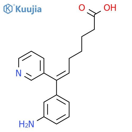 6-Heptenoic acid, 7-(3-aminophenyl)-7-(3-pyridinyl)-, (Z)- structure