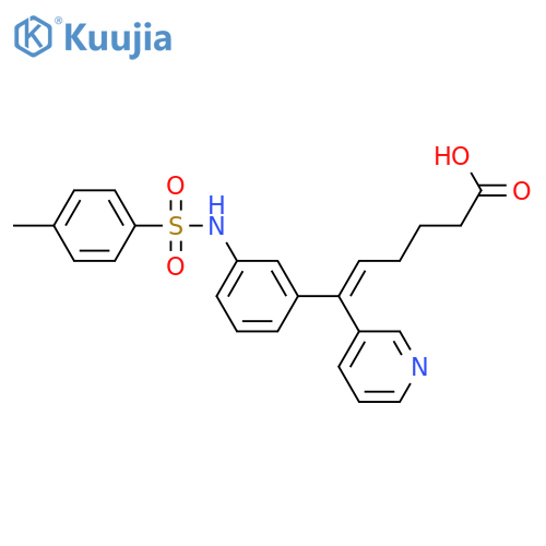 5-Hexenoic acid,6-[3-[[(4-methylphenyl)sulfonyl]amino]phenyl]-6-(3-pyridinyl)- structure